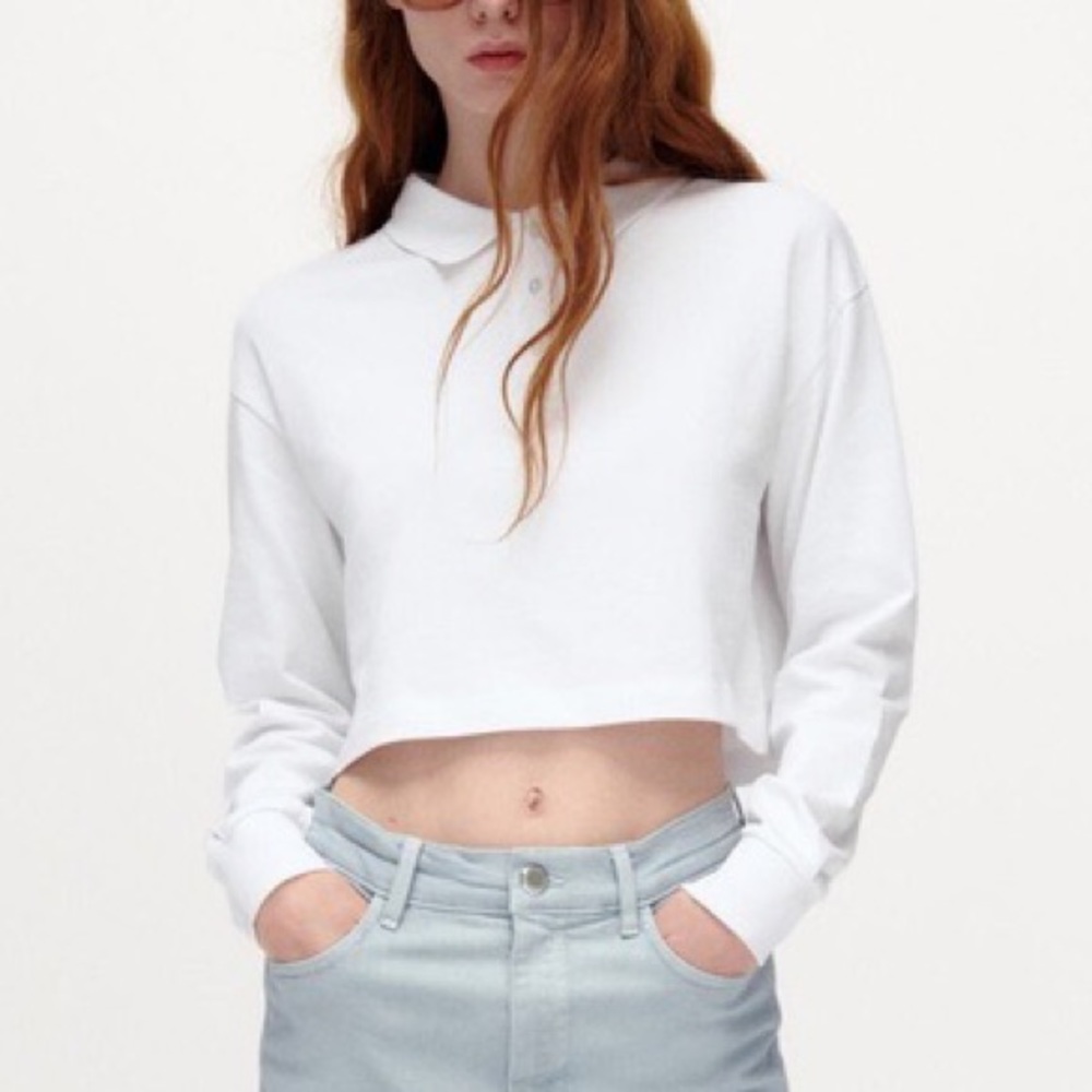 **LAST CHANCE** NWT Zara Button Down Cropped Long Sleeve